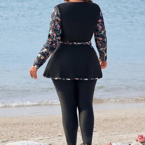 Maillot de bain modeste couverture complète résolvant le manque d'opacité - 6