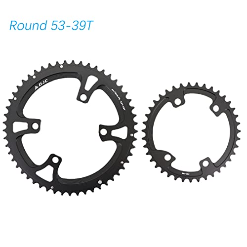 Djc Road Bike Chainring 110Bcd 4 Arms Round 2X Chainring Double 52T 36T For Shimano 4700 5800 6800 9000 R7000 R8000 R9100 (Round 50-34T) #TOP5