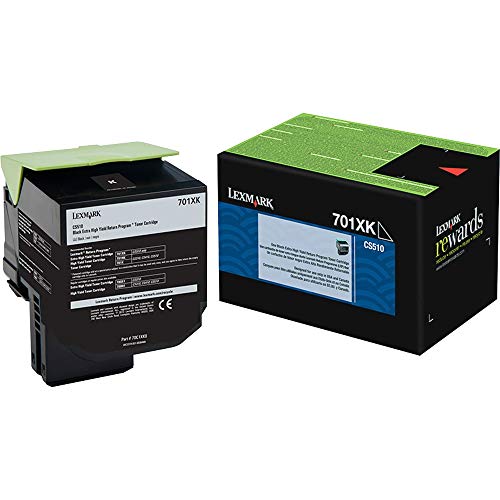 Toner noir 70C1XK0 Lexmark CS510de idéal pour imprimer vos rapports de bureau