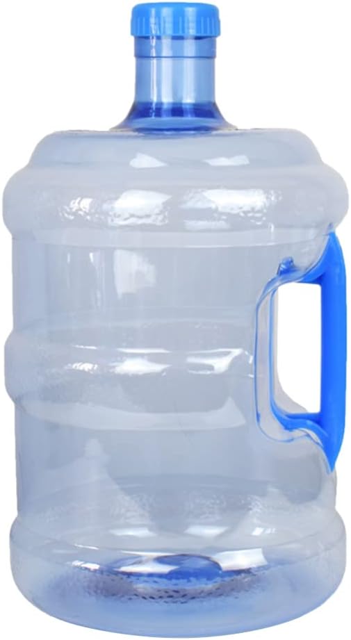 7.5 L Reusable Plastic Water Bottle Gallon Jug Container Plastic Crown Cap Water Bottle Container for Drinking Bathing Camping Hiking