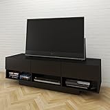 Nexera Stereo TV Stand, 60', Black