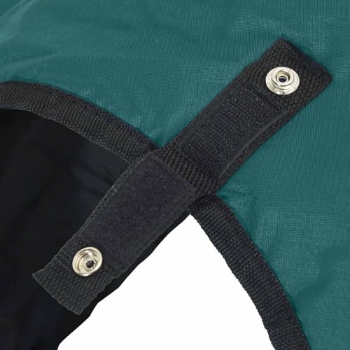 Manta para caballo verde oscuro impermeable de poliéster 155 cm para invierno 6