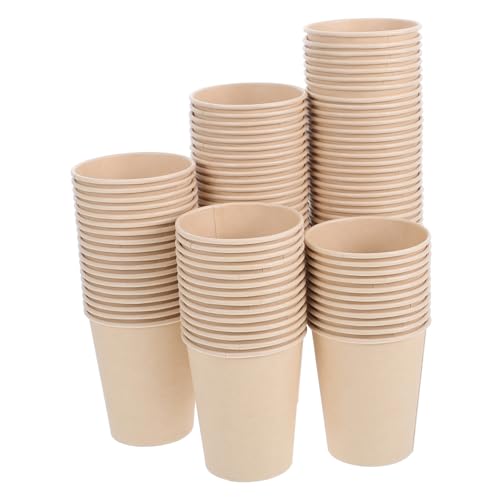 HAPINARY Tazas De Café Espresso De 250 Ml para Bebidas Frías Y Calientes Vasos De Papel Gruesos Y Resistentes Vasos De Papel De Un Uso para Empresas Y Hogares