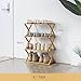 Glsety 4 Tier Bamboo Shoe Rack,Portable Folding Shoe Storage Rack,Without Installation Small Shoe Rack Perfect for Corridors, Bedrooms and Small Spaces (4 Tier)