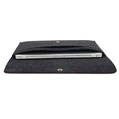 Image of OON Felt Laptop Sleeve - Sleek 13 Inch Black,OLS 34-B02-13
