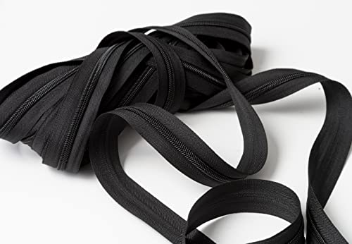 IPEA Continuous Zip 5 Meters Long + 25 Metal Sliders, Chain Size #5, Made in Italy, Nylon Zippers, Zip - Image 2