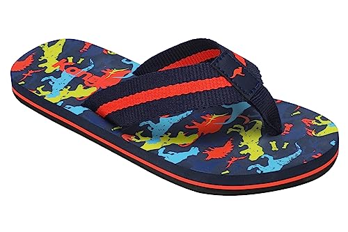 KangaROOS Unisex Kinder K-bk Bay Sandale, Dk Navy Multi Dino, 33...