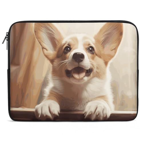 Housse ordinateur portable Corgi 10-17 pouces en néoprène fin
