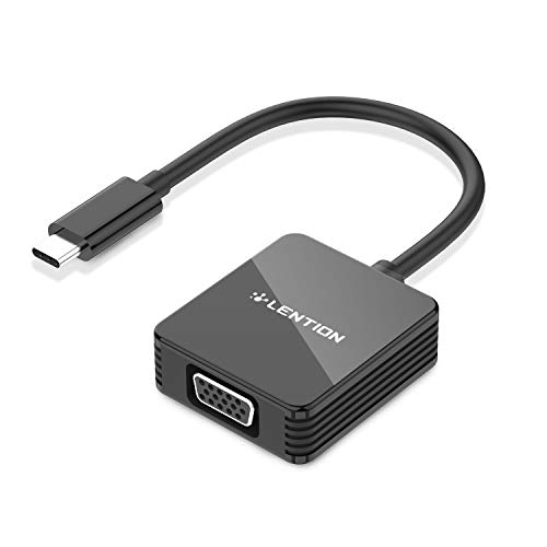 LENTION USB C to VGA Adapter, Type C to VGA Cable Converter Compatible