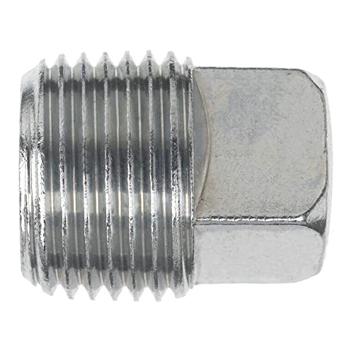 Image of Brennan Industries 5406-SHP-04 Steel Square Head Pipe Plug, 1 /4 inch-18 NPTF Thread, 0.760 inch Length
