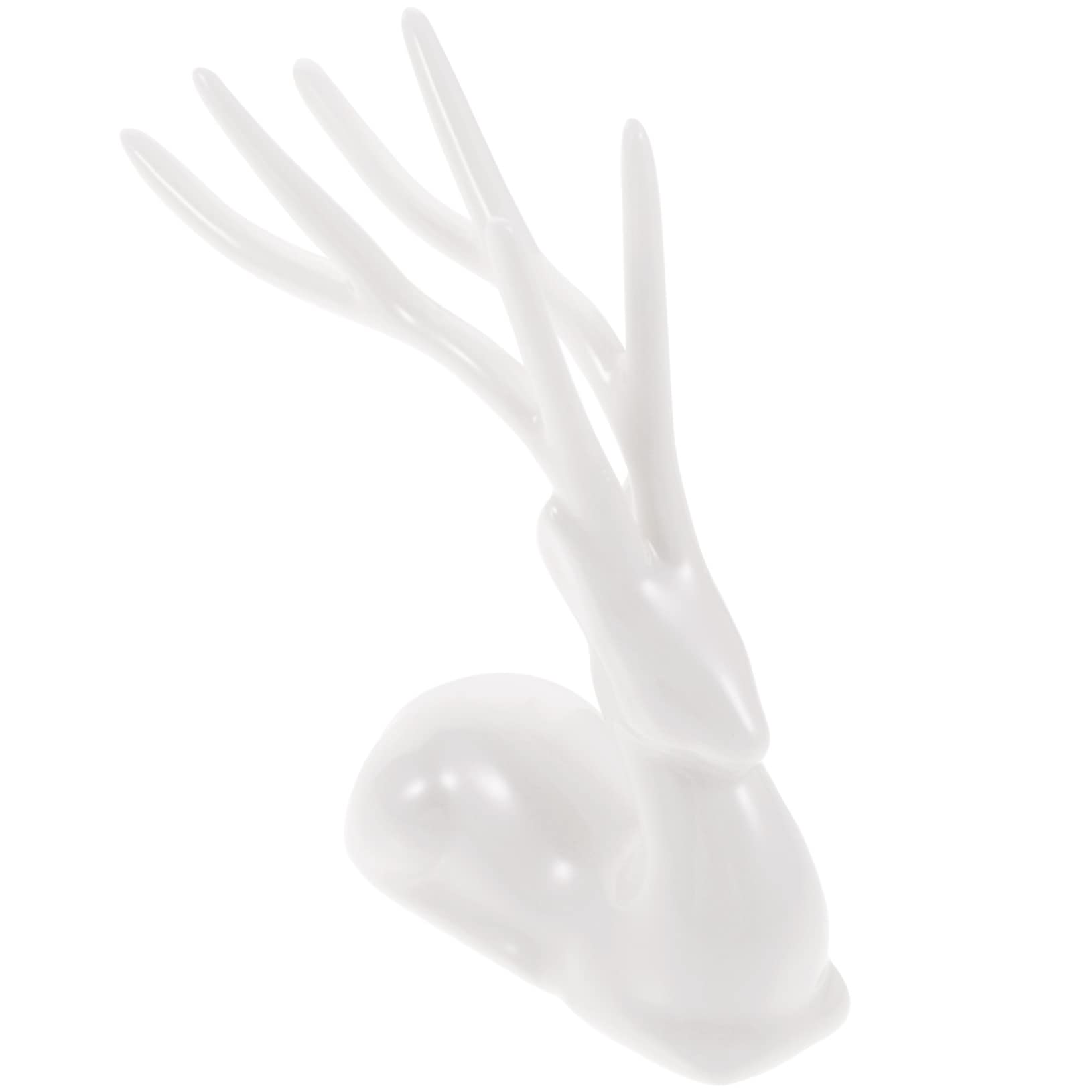 IMIKEYA 3St Elch aus Keramik REH Miniatur weihnachtsfiguren Mini-Weihnachtsfiguren Elch-Skulptur Waldtiere weihnachsgeschenk weihachtsgeschenk Rentier weihnachtsfiguren Dekorationen Weiß