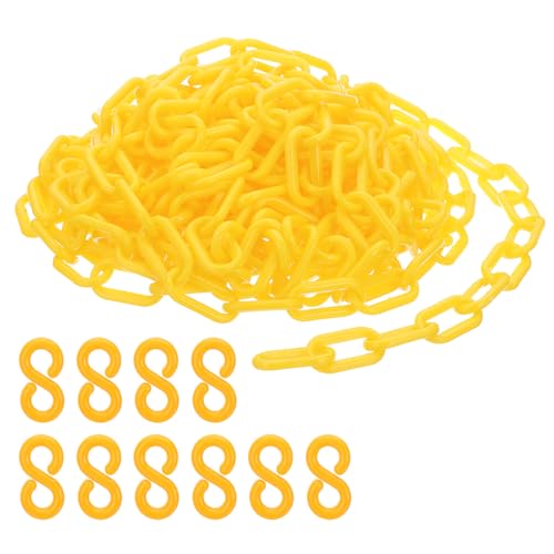 PATIKIL 30 ft Yellow Plastic Chain