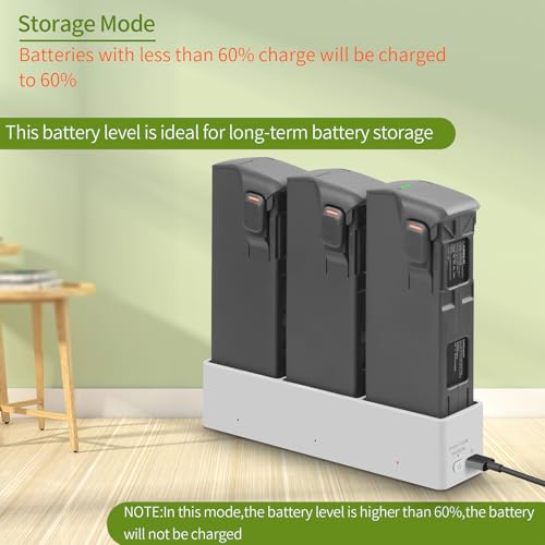 Hub de carga de batería para Avata 2 de tres puertos con indicadores LED 7