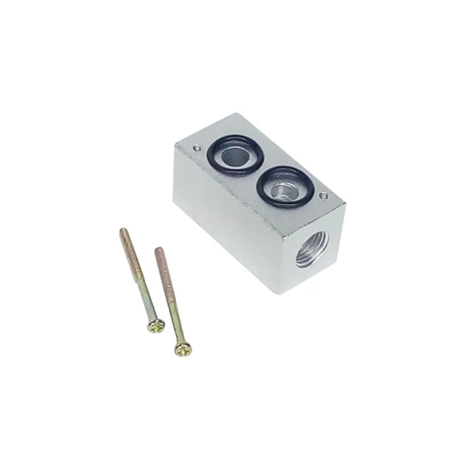 ZXAOMMBEA Solenoid Valve Mounting Base 4M/4V210-08 4V310-10 410-15 Cylinder Seat/Valve Plate/Valve Block(4V410)
