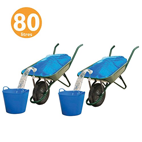 Preisvergleich Produktbild spares2go Konstruktion / Building Wasser Container Schubkarre Tasche (80 Liter, 2 Stück)
