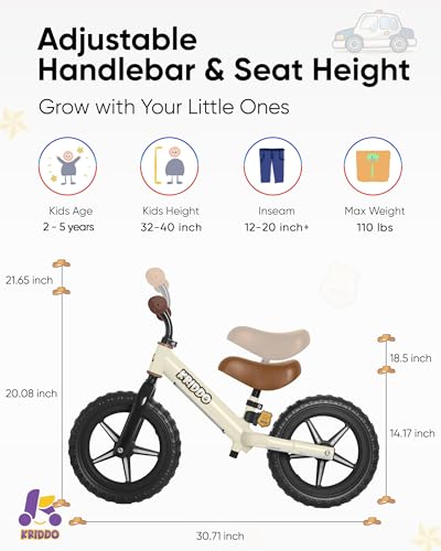 KRIDDO Lighting Balance Bike