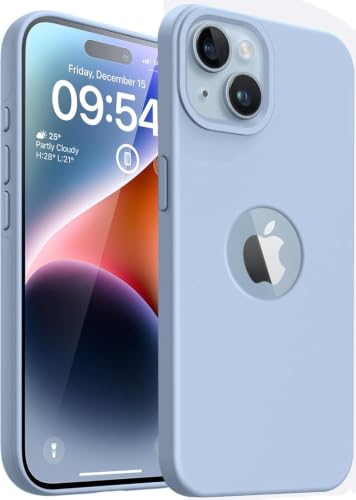 Image of VONZEE Liquid Silicone Cover Compatible with iPhone 14 Plus Case (6.7 inch) 3 Layer Microfiber Lining Covers Phone Cases Full Body Protective Wireless Charging Shockproof Back Cover (Sierra)