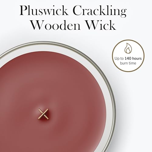 Image of WoodWick Cinnamon Chai Holiday Candle Gifts for Women and Men, 21.5 oz Large Hourglass Candle with Crackling Wick