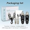 Glewi Plug-On UHF Wireless XLR System 48V Power For Live Stage Recording Studio Dynamic Condenser Microphone Guitar Audio Mixer Kit #4