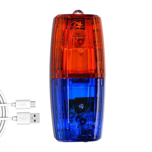 Tktouci Luz De Advertencia De Hombro LED | Luces Estroboscópicas De Advertencia | con Carga USB | Resistente Al Agua | Lámpara De Clip Intermitente De Seguridad | para Patrulla, Ciclismo