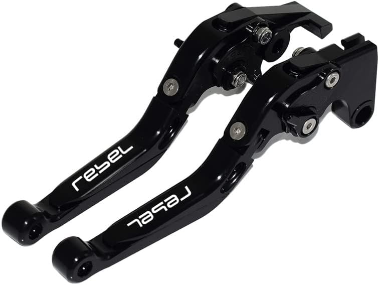 Motorcycle Folding Extendable Adjustable Clutch Brake Levers for CMX 500 Rebel500 Rebel300 CMX300 2017-2022(Black)