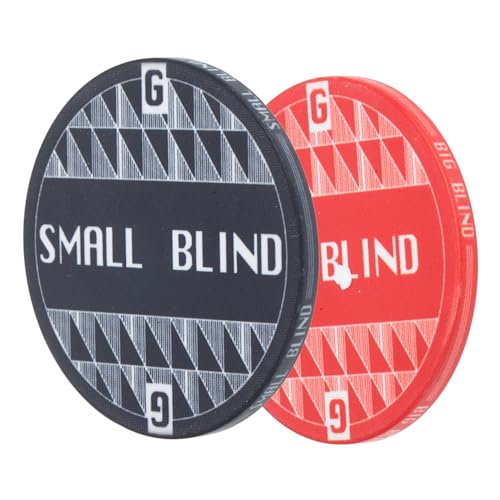 KONTONTY Dealer Button Poker Accessories Poker Blind Tokens Blind Betting Chips