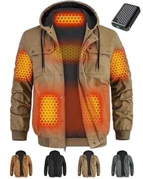 heated jacket with gloves
