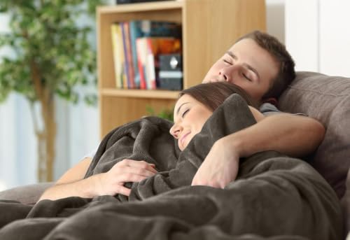 Image of Utopia Bedding Fleece Blanket Twin Size Brown (60x80 Inches) Ultra Soft Warm Lightweight Microfiber Breathable Anti-Static Cozy Winter Bed Blanket, All-Season Home Decor Gift for Men & Women