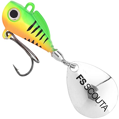 6 Spro Freestyle Scouta Jig Spinner 6g Spinnköder + 10 Neptunmaster Snaps Gr. XS, Angelset zum Spinnfischen auf Barsch – Bild 8