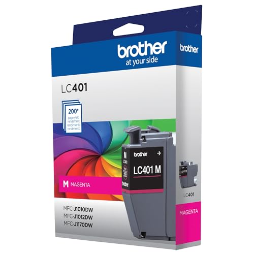 Image of Brother Genuine LC401M Standard-Yield Magenta Ink Cartridge