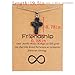 Pingyongchang Best Friend Crystal Cross Pendant Necklace Gifts Stress Relief Inspirational Natural Stone Friendship Protection Choker for Women Christian Baptism Easter Birthday Gifts-Jade