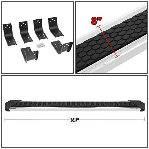 J2 Engineering J2-Stepb-Ztl-8257-Ss 8 Inches Chrome Ss Honeycomb Step Pad Nerf Bar Running Boards Compatible With 11-18 Ram 1500 Crew Cab 4-Door #TOP3