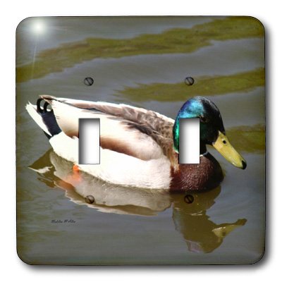 Interrupteur canard colvert 3dRose lsp_6565_2 double bascule déco - 3