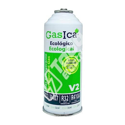 Ralertreik V2 Gas Refrigerante Orgánico Ecológico sustituto del R22, R407, R32, R410A Y R290 para Recarga de Aire Acondicionado Tipo Split