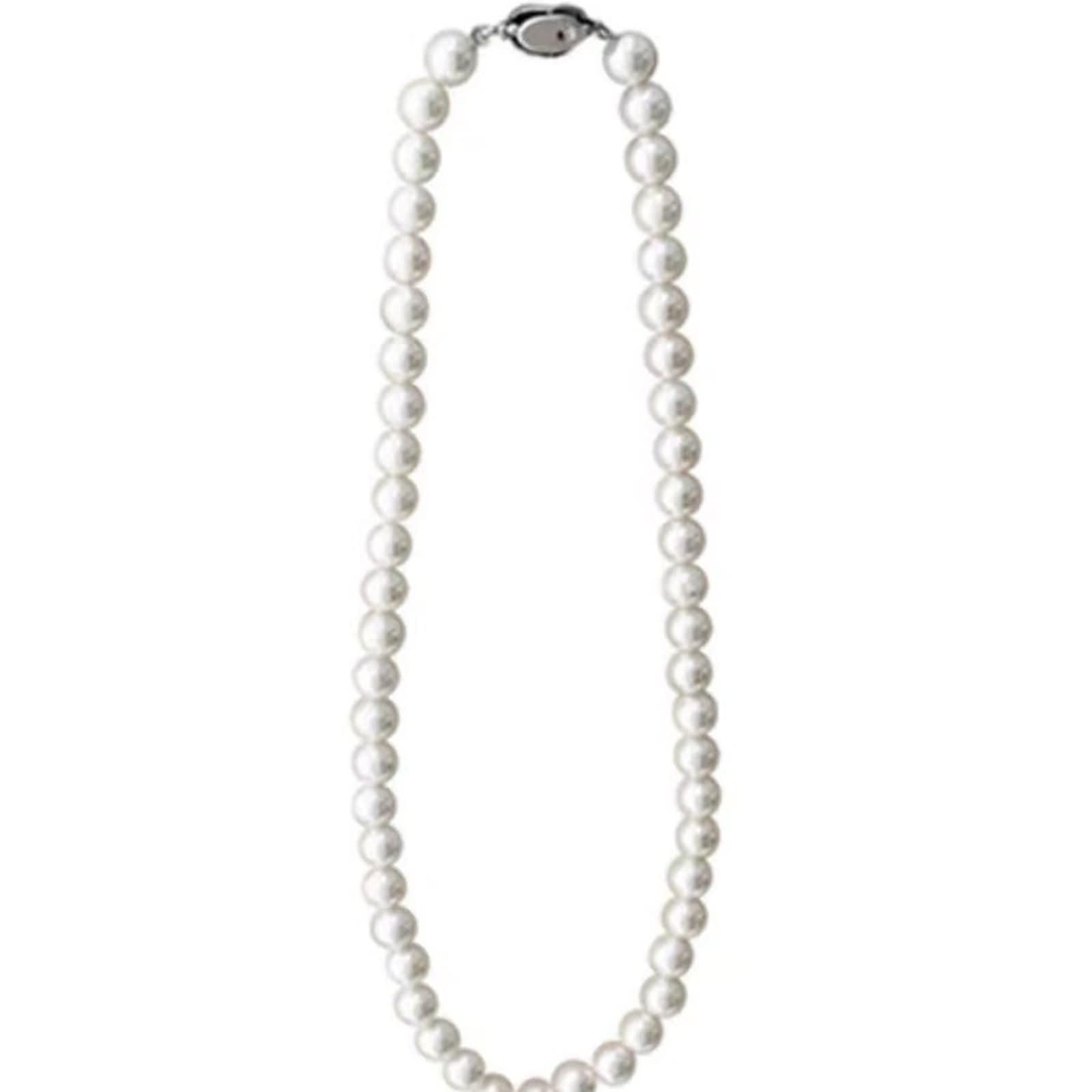 Collana Donna Argento con Pendenti,Collana Pendenti Argento Sterling 925 Donna Catena di Perle Donna Catena Collana Argento