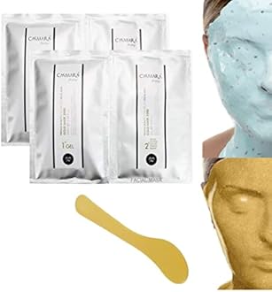 CASMARA mask Anti-aging mask 2pcs set with 1 Goji mask set + 1 Green Tea mask + 1 Casmara serum or cream sample & 1 mixing spatula