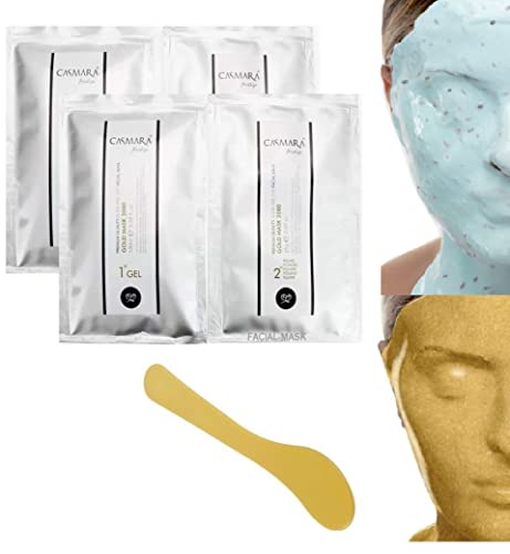 CASMARA mask Anti-aging mask 2pcs set with 1 Goji mask set + 1 Green Tea mask + 1 Casmara serum or cream sample & 1 mixing spatula