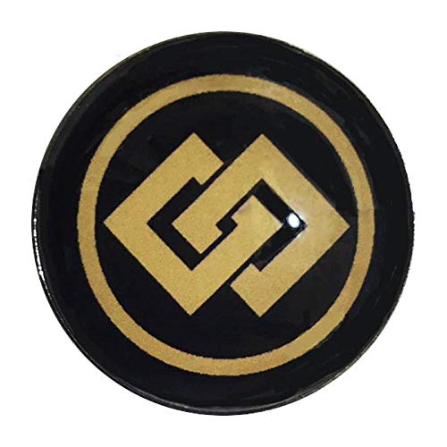 家紋ピンバッジ 20mm 丸に違い釘抜き ピンズ家紋