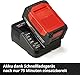 Original Einhell Starter Kit 4,0 Ah Akku und Ladegerät Power X-Change (Li-Ion, 18 V, 75 min Ladezeit, passend für alle Power X-Change Geräte) 1er Pack