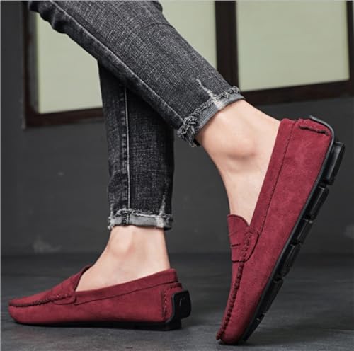 Mens Loafers Simple Moccasins Shoes Lightweight Comfortable Anti-Slip Party Slip-ons4