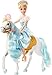 Mattel Disney Princess Toys, Cinderella Fashion Doll & Horse with Saddle, Brushable Mane & Tail & Styling Accessories, Inspired by the Movie