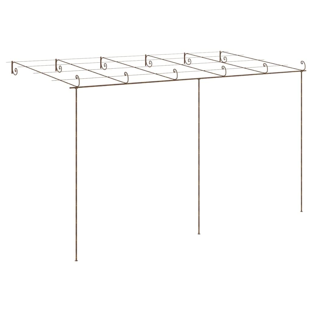 Pérgola de hierro forjado para jardín y terraza con adornos románticos, ideal para rosas y plantas trepadoras