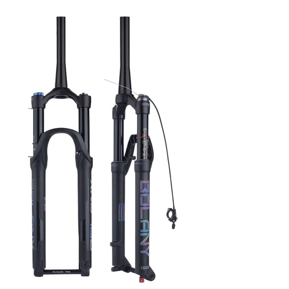 Fourche VTT 29 Tapered à suspension et axe traversant de 110mm pour vélo de montagne