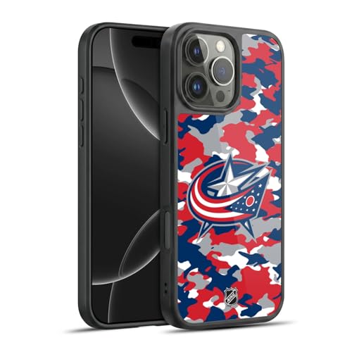 Coque renforcée iPhone 16 Pro Max NHL antichoc militaire Columbus Blue Jackets