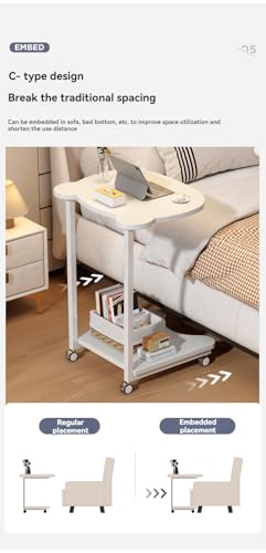 Image of AYSIS Modern Marble Top End Tables with Metal Base, Home Decor for Living Room, Bed Side Tables for Bed Room, Coffee Table /Plant Stand /Multipurpose Stool for Home, Furniture (YZ06-White-Marble)