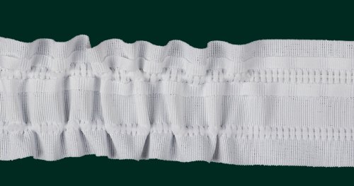 Ruther & Einenkel 12102/50/1 Kräuselband 50 mm, variabel, weiß/Aufmachung 10 m