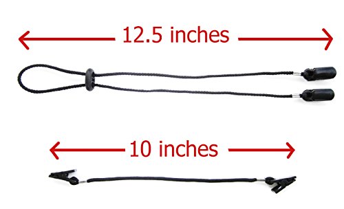 image for Alex Carseon Cap Clips and Hat Chin Strap - Set of 2 Cord Retainers wi