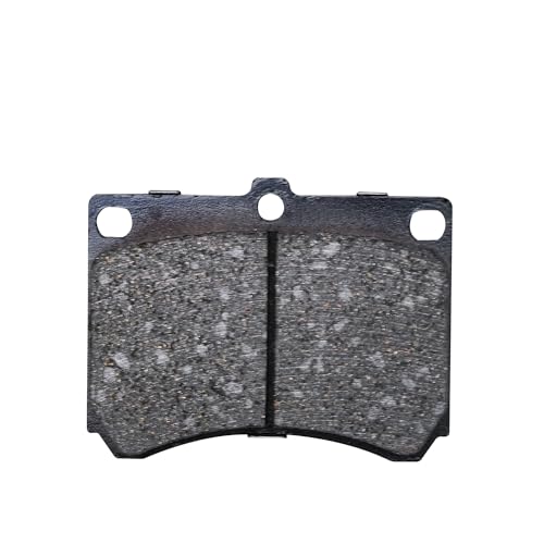 Image of Detroit Axle - Front Ceramic Brake Pads with Hardware Set Replacement for 1992-1996 Ford Escort Mazda Protege Mercury Tracer - 2pc Set