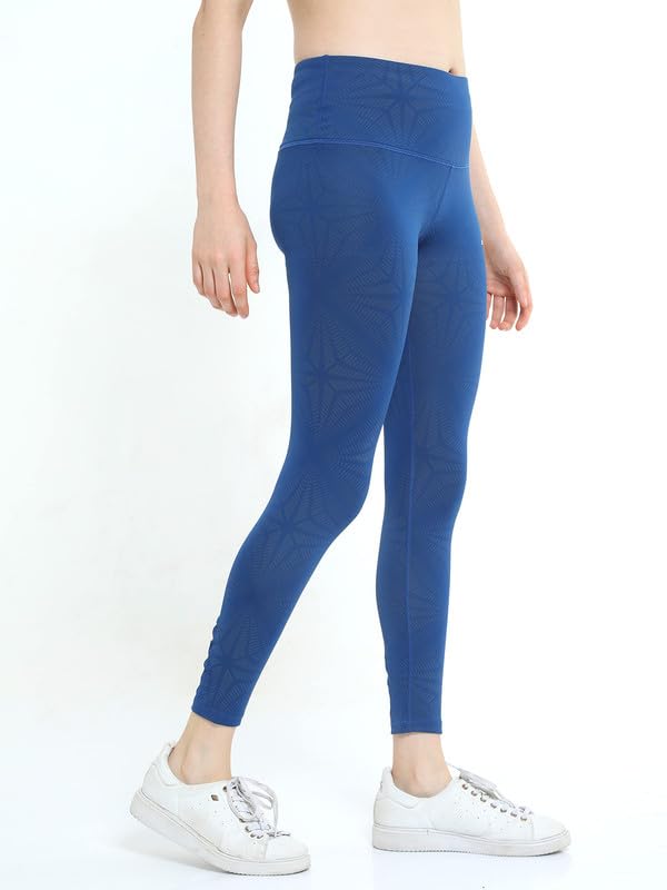 Image of High-Waist Workout Tights for Women - Breathable, Stretchable Activewear Leggings with UV Protection Stylish Sweat-Wicking Gymwear Perfect for Gym, Pilates, Yoga, and Fitness Enthusiasts