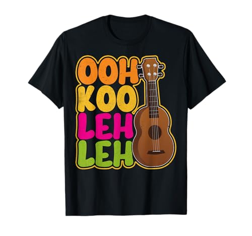 Oohkoolehleh - Chitarra ukulele hawaiana divertente per amanti dell'ukulele Maglietta